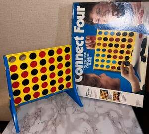 Vintage CONNECT FOUR 4 Board Game 1998 Milton Bradley Family Checkers